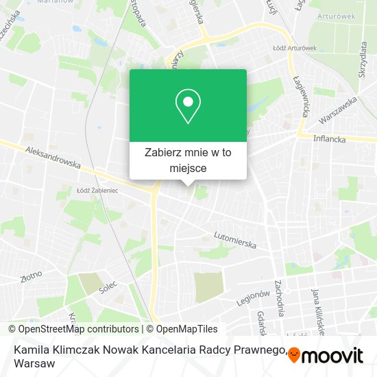 Mapa Kamila Klimczak Nowak Kancelaria Radcy Prawnego