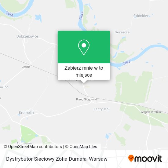 Mapa Dystrybutor Sieciowy Zofia Dumała