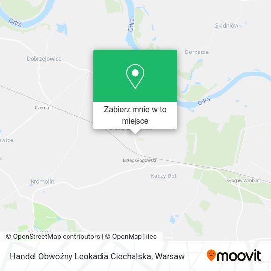 Mapa Handel Obwoźny Leokadia Ciechalska