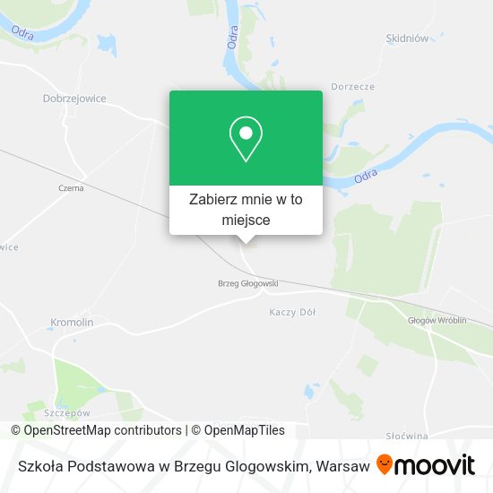 Mapa Szkoła Podstawowa w Brzegu Glogowskim