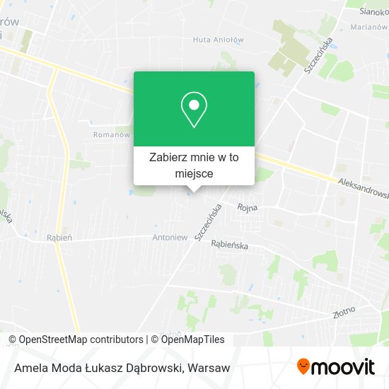 Mapa Amela Moda Łukasz Dąbrowski