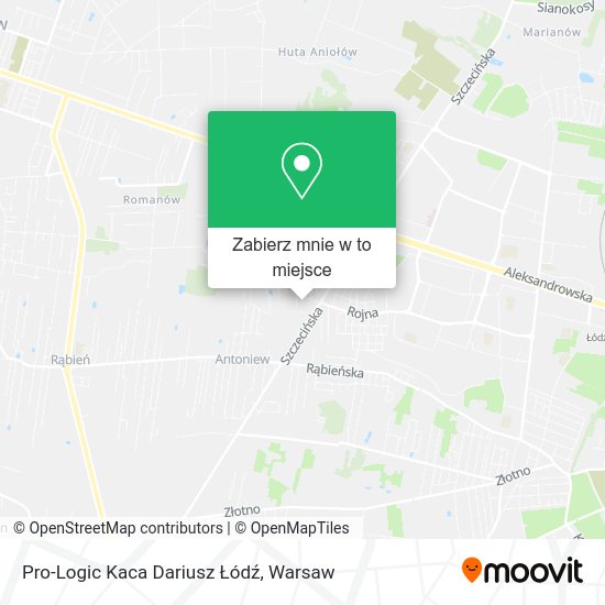 Mapa Pro-Logic Kaca Dariusz Łódź