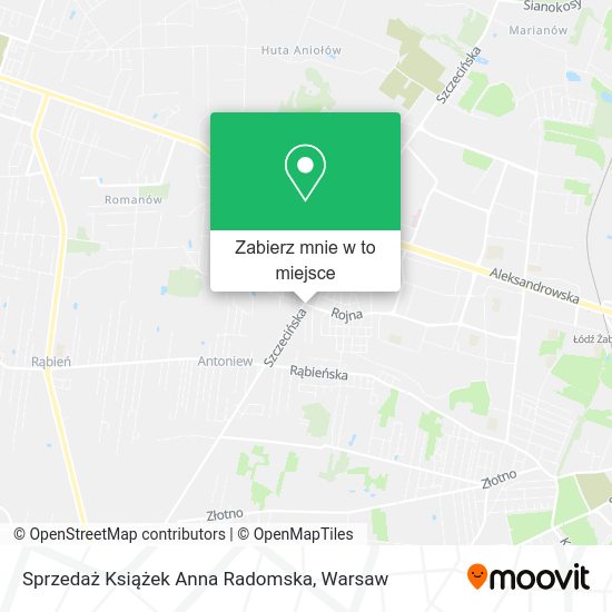 Mapa Sprzedaż Książek Anna Radomska