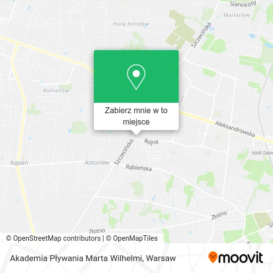 Mapa Akademia Pływania Marta Wilhelmi