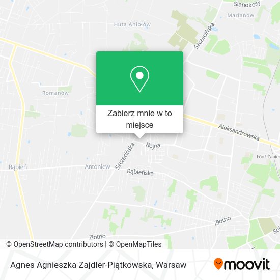 Mapa Agnes Agnieszka Zajdler-Piątkowska