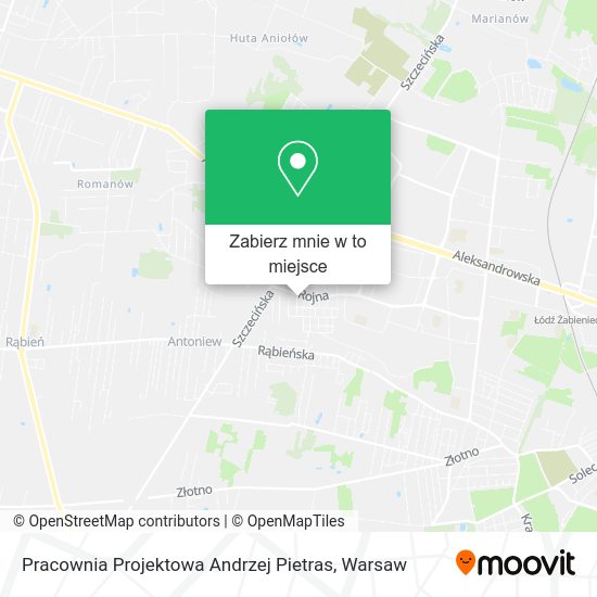 Mapa Pracownia Projektowa Andrzej Pietras