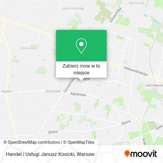 Mapa Handel i Usługi Janusz Kosicki