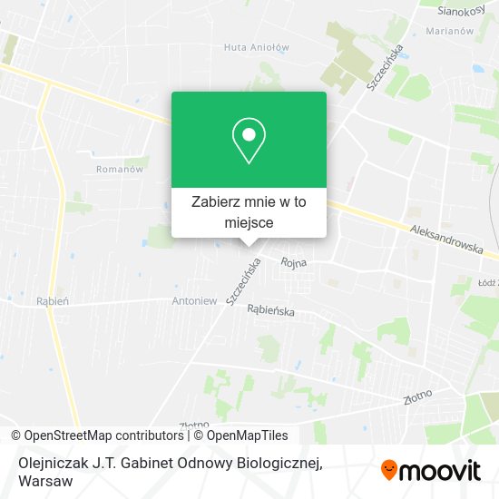 Mapa Olejniczak J.T. Gabinet Odnowy Biologicznej