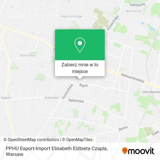 Mapa PPHU Export-Import Elisabeth Elżbieta Czapla