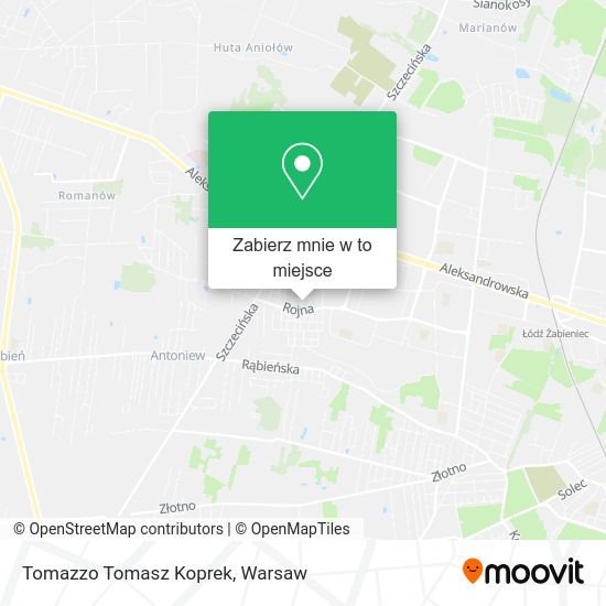 Mapa Tomazzo Tomasz Koprek