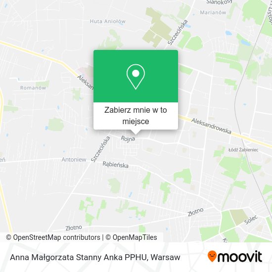 Mapa Anna Małgorzata Stanny Anka PPHU