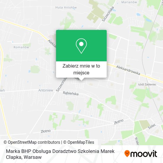 Mapa Marka BHP Obsługa Doradztwo Szkolenia Marek Cłapka