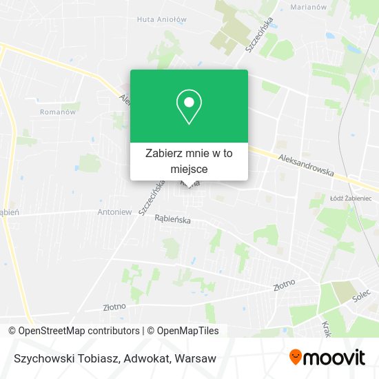 Mapa Szychowski Tobiasz, Adwokat