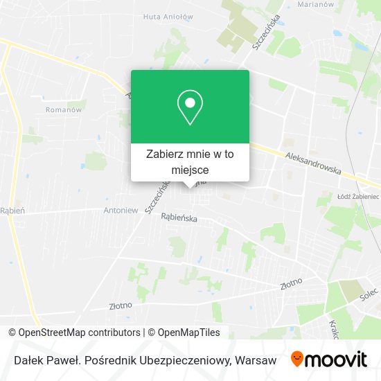 Mapa Dałek Paweł. Pośrednik Ubezpieczeniowy