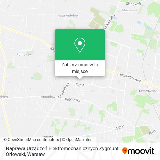 Mapa Naprawa Urządzeń Elektromechanicznych Zygmunt Orłowski