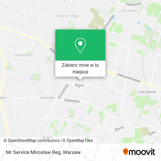 Mapa Mr Service Mirosław Reg