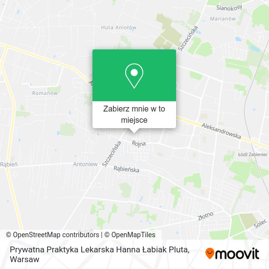Mapa Prywatna Praktyka Lekarska Hanna Łabiak Pluta