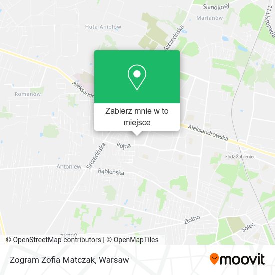 Mapa Zogram Zofia Matczak