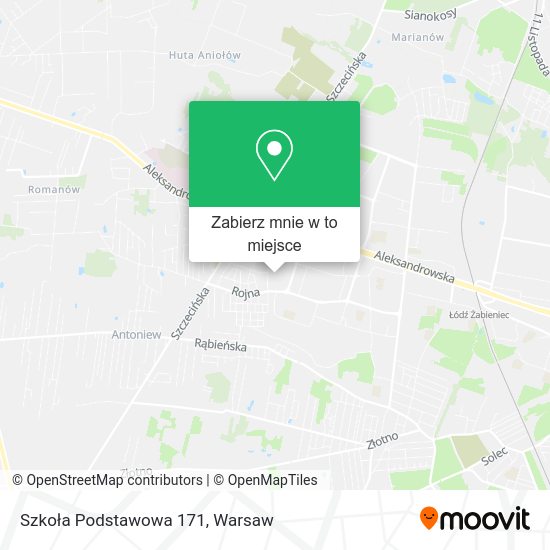 Mapa Szkoła Podstawowa 171