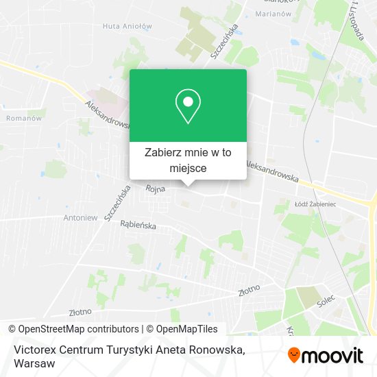 Mapa Victorex Centrum Turystyki Aneta Ronowska