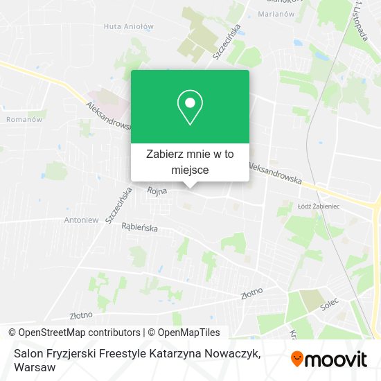 Mapa Salon Fryzjerski Freestyle Katarzyna Nowaczyk