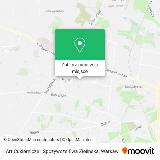 Mapa Art Cukiernicze i Spozywcze Ewa Zielinska