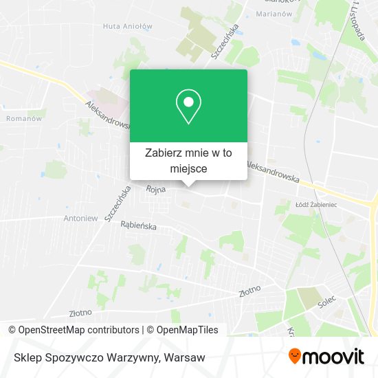 Mapa Sklep Spozywczo Warzywny