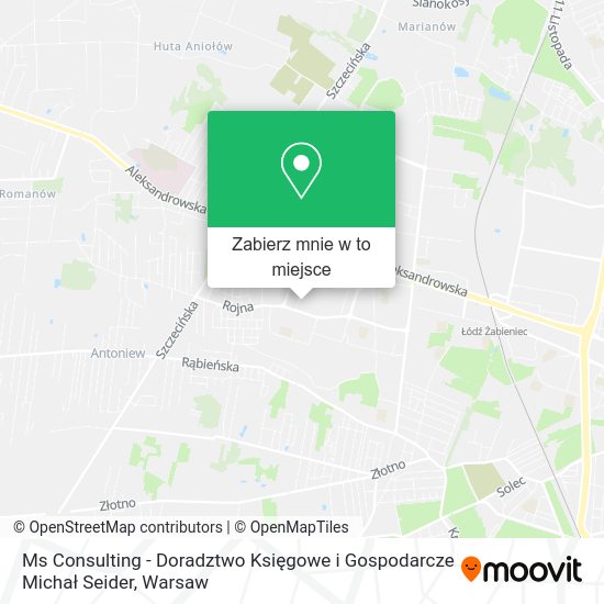 Mapa Ms Consulting - Doradztwo Księgowe i Gospodarcze Michał Seider