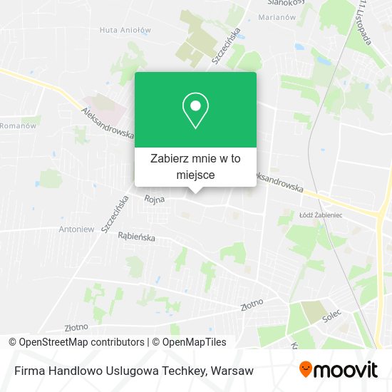 Mapa Firma Handlowo Uslugowa Techkey