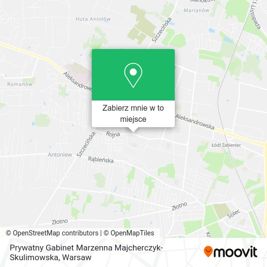 Mapa Prywatny Gabinet Marzenna Majcherczyk-Skulimowska