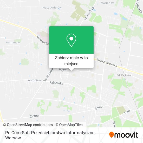 Mapa Pc Com-Soft Przedsiębiorstwo Informatyczne