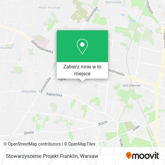 Mapa Stowarzyszenie Projekt Franklin