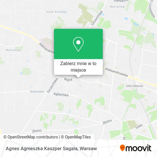 Mapa Agnes Agnieszka Kaszper Sagala