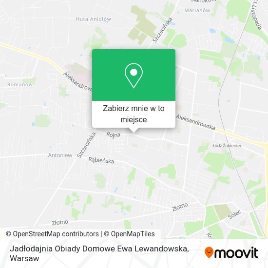 Mapa Jadłodajnia Obiady Domowe Ewa Lewandowska