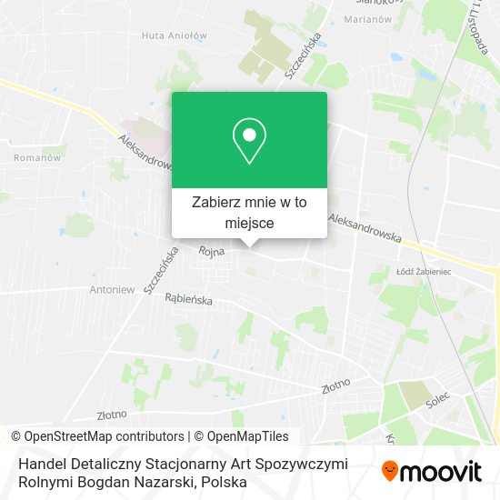 Mapa Handel Detaliczny Stacjonarny Art Spozywczymi Rolnymi Bogdan Nazarski