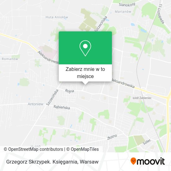 Mapa Grzegorz Skrzypek. Księgarnia