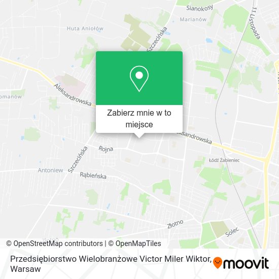 Mapa Przedsiębiorstwo Wielobranżowe Victor Miler Wiktor