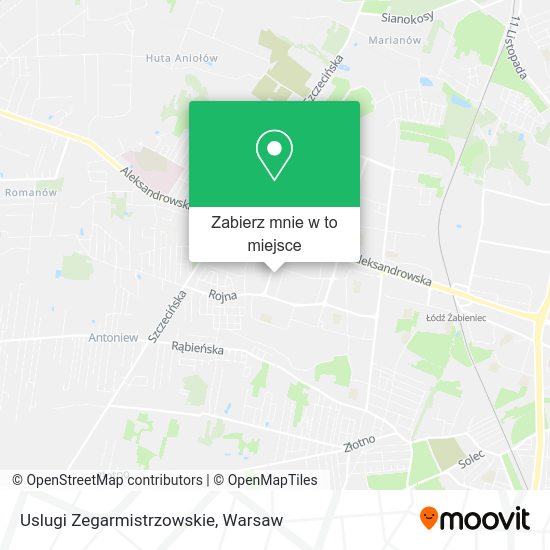 Mapa Uslugi Zegarmistrzowskie