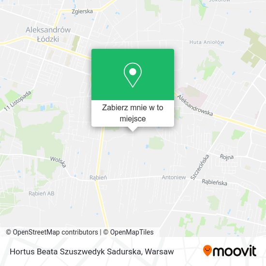 Mapa Hortus Beata Szuszwedyk Sadurska