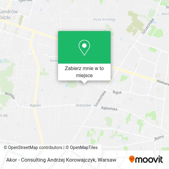 Mapa Akor - Consulting Andrzej Korowajczyk