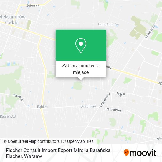 Mapa Fischer Consult Import Export Mirella Barańska Fischer