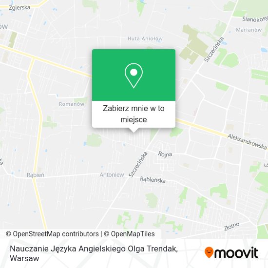 Mapa Nauczanie Języka Angielskiego Olga Trendak