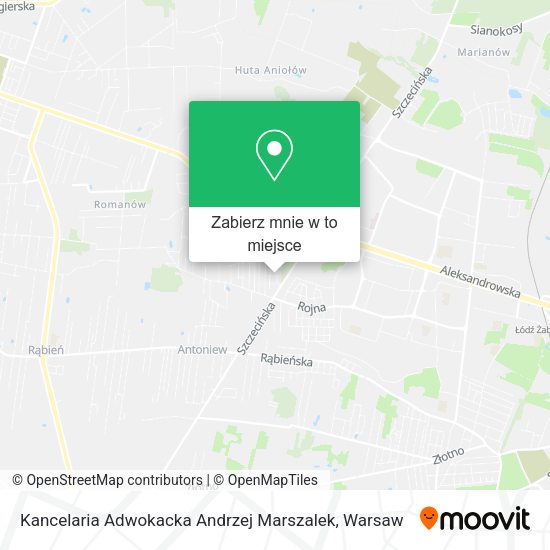 Mapa Kancelaria Adwokacka Andrzej Marszalek