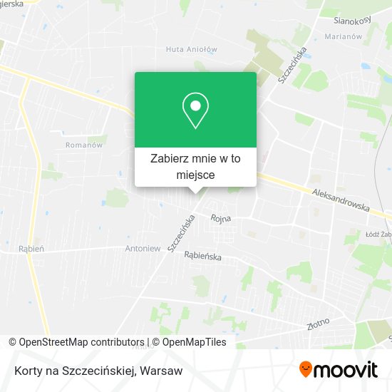 Mapa Korty na Szczecińskiej