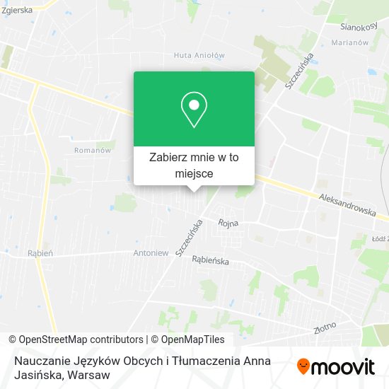 Mapa Nauczanie Języków Obcych i Tłumaczenia Anna Jasińska