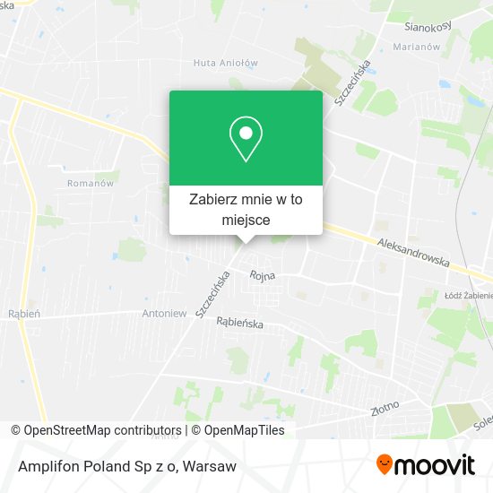 Mapa Amplifon Poland Sp z o