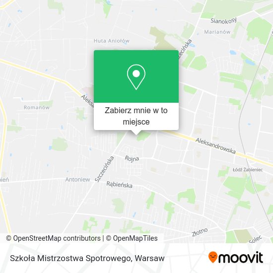 Mapa Szkoła Mistrzostwa Spotrowego