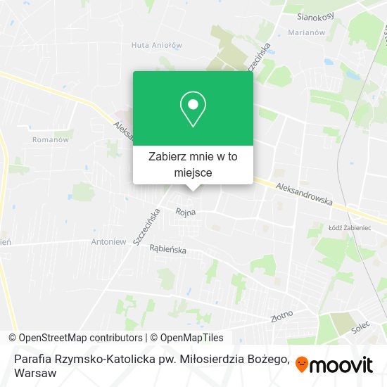 Mapa Parafia Rzymsko-Katolicka pw. Miłosierdzia Bożego