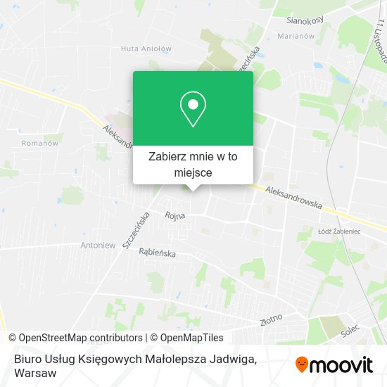 Mapa Biuro Usług Księgowych Małolepsza Jadwiga