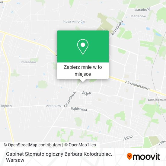 Mapa Gabinet Stomatologiczny Barbara Kołodrubiec